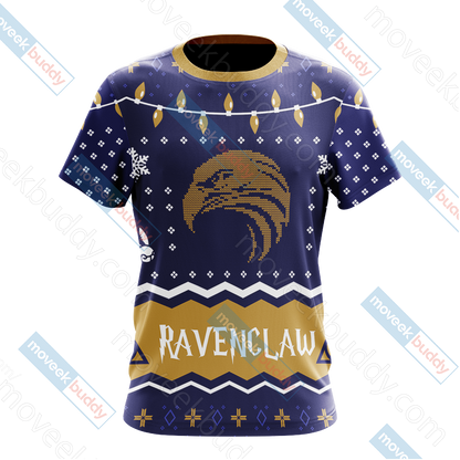 Harry Potter - Ravenclaw House Christmas Style Unisex 3D T-shirt   