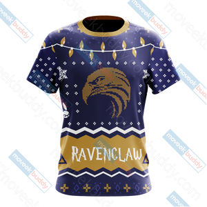 Harry Potter - Ravenclaw House Christmas Style Unisex 3D T-shirt   