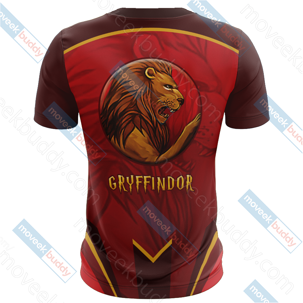 Harry Potter - Gryffindor House Wacky Style Unisex 3D T-shirt   