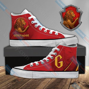 Harry Potter - Gryffindor House Wacky Style High Top Shoes Men SIZE 36 