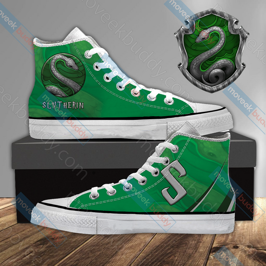 Harry Potter - Slytherin House Wacky Style High Top Shoes SIZE 29