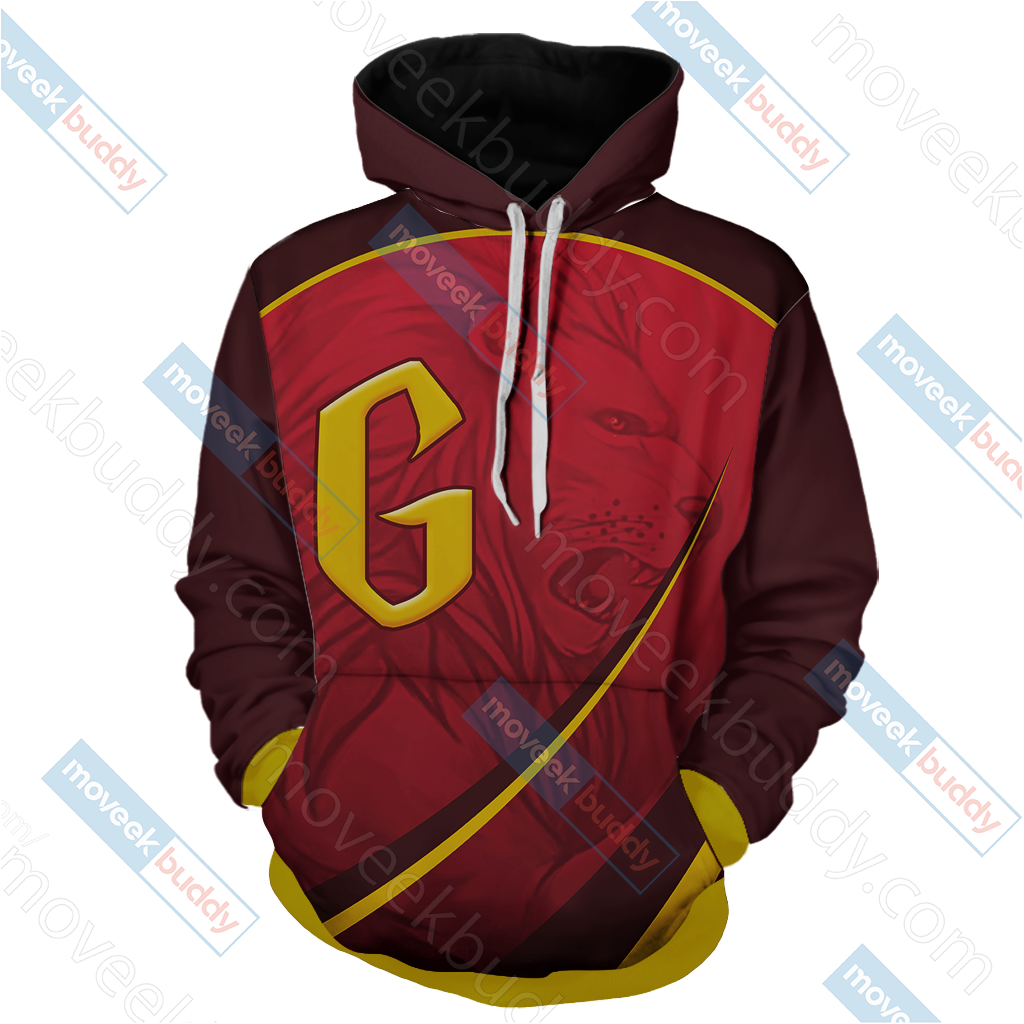 Harry Potter - Gryffindor House Wacky Style Unisex 3D T-shirt   