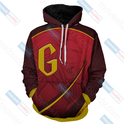 Harry Potter - Gryffindor House Wacky Style Unisex 3D T-shirt   