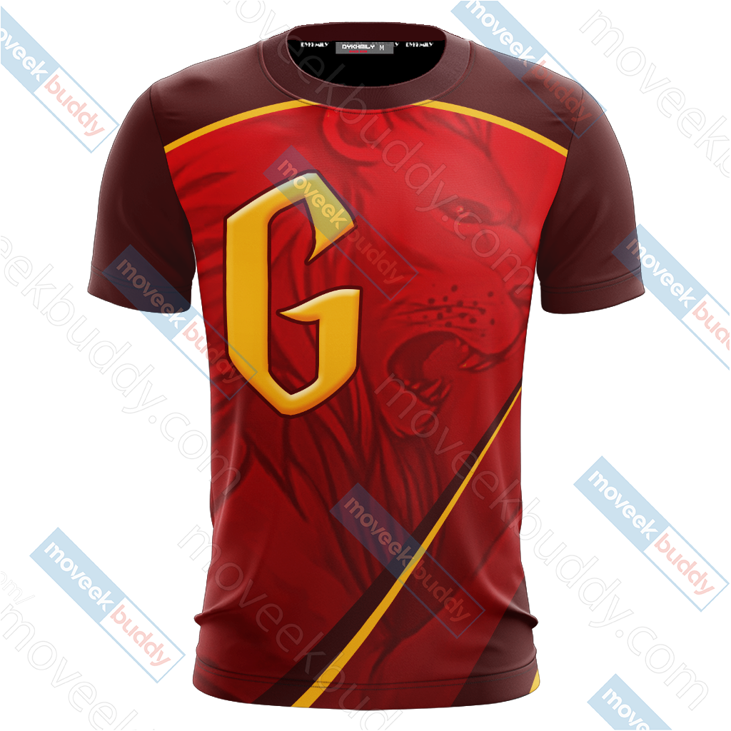 Harry Potter - Gryffindor House Wacky Style Unisex 3D T-shirt   