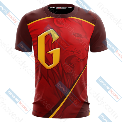 Harry Potter - Gryffindor House Wacky Style Unisex 3D T-shirt   