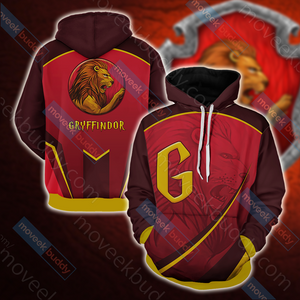 Harry Potter - Gryffindor House Wacky Style Unisex 3D T-shirt Hoodie S 