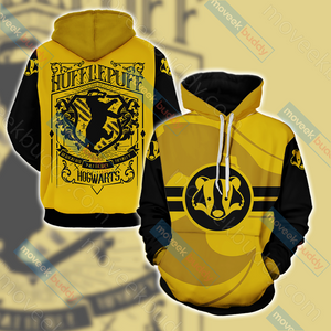 Harry Potter Loyal Like A Hufflepuff Wacky Style Unisex 3D T-shirt Hoodie S 