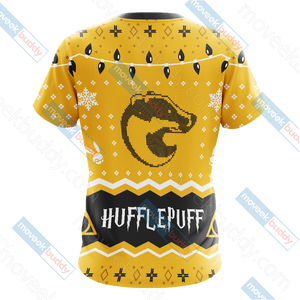 Harry Potter - Hufflepuff House Christmas Style Unisex 3D T-shirt   