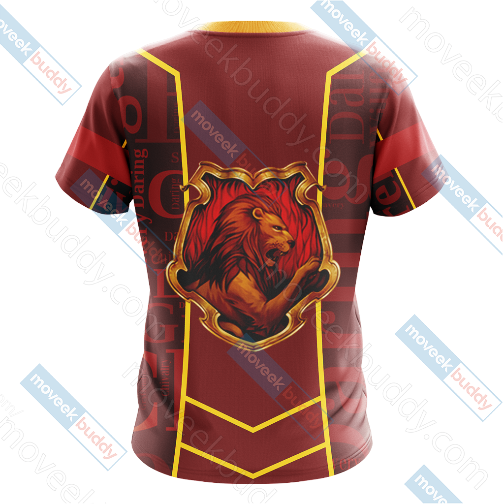 Harry Potter - Gryffindor House New Lifestyle Unisex 3D T-shirt   