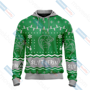 Harry Potter - Slytherin House Christmas Style Unisex 3D T-shirt   