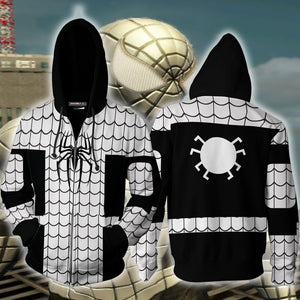 The Amazing Spider-Man Spider Armor Cosplay Zip Up Hoodie Jacket XS  