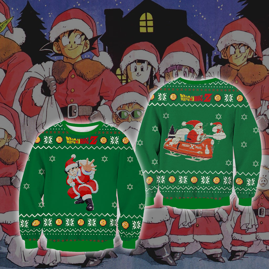 Dragon Ball - Goku Ugly Christmas 3D Sweater US/EU S (ASIAN L)  