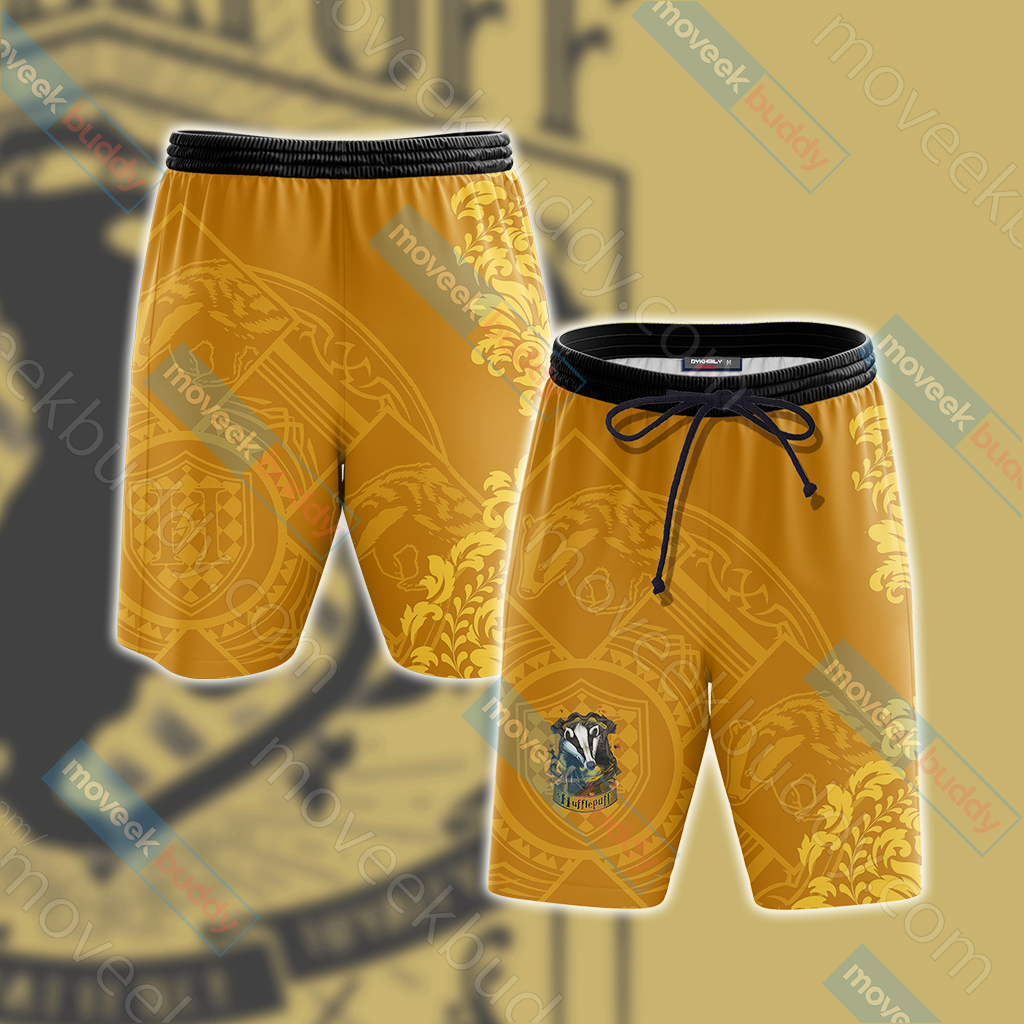 Harry Potter - Loyal Like A Hufflepuff Version Lifestyle Unisex Beach Shorts S  