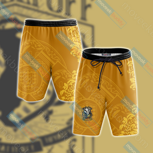 Harry Potter - Loyal Like A Hufflepuff Version Lifestyle Unisex Beach Shorts S  