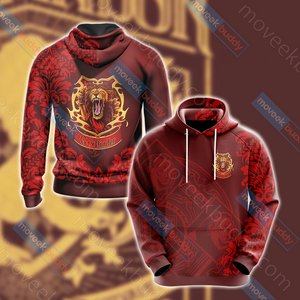 Harry Potter - Brave Like A Gryffindor Version Lifestyle Unisex 3D T-shirt Hoodie S 