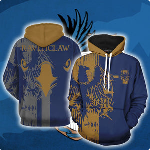 Quidditch Ravenclaw Harry Potter New Look Unisex 3D T-shirt Hoodie S 