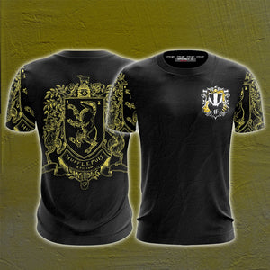 Hufflepuff Edition Harry Potter Unisex 3D T-shirt   