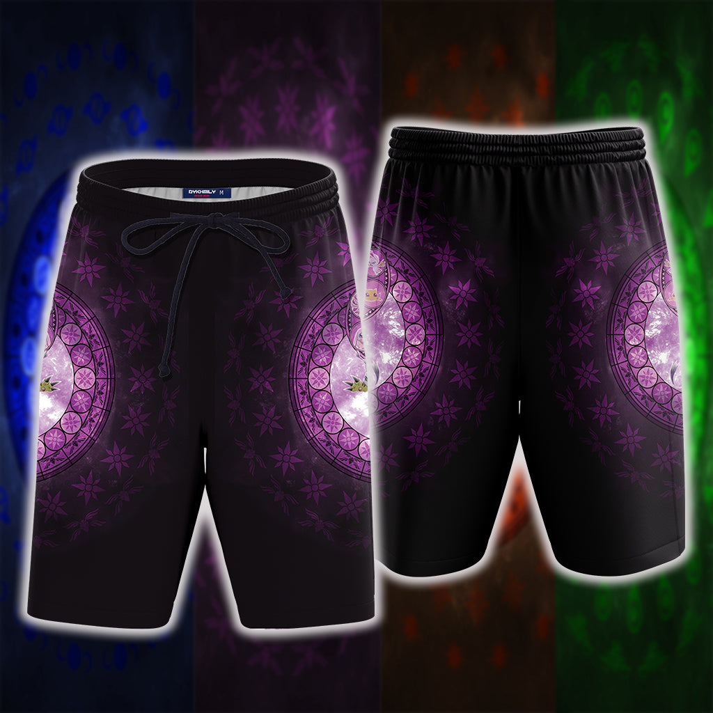 Digimon The Crest Of Light New 3D Beach Shorts   