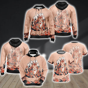 Nine Tail Fox Unisex 3D T-shirt   