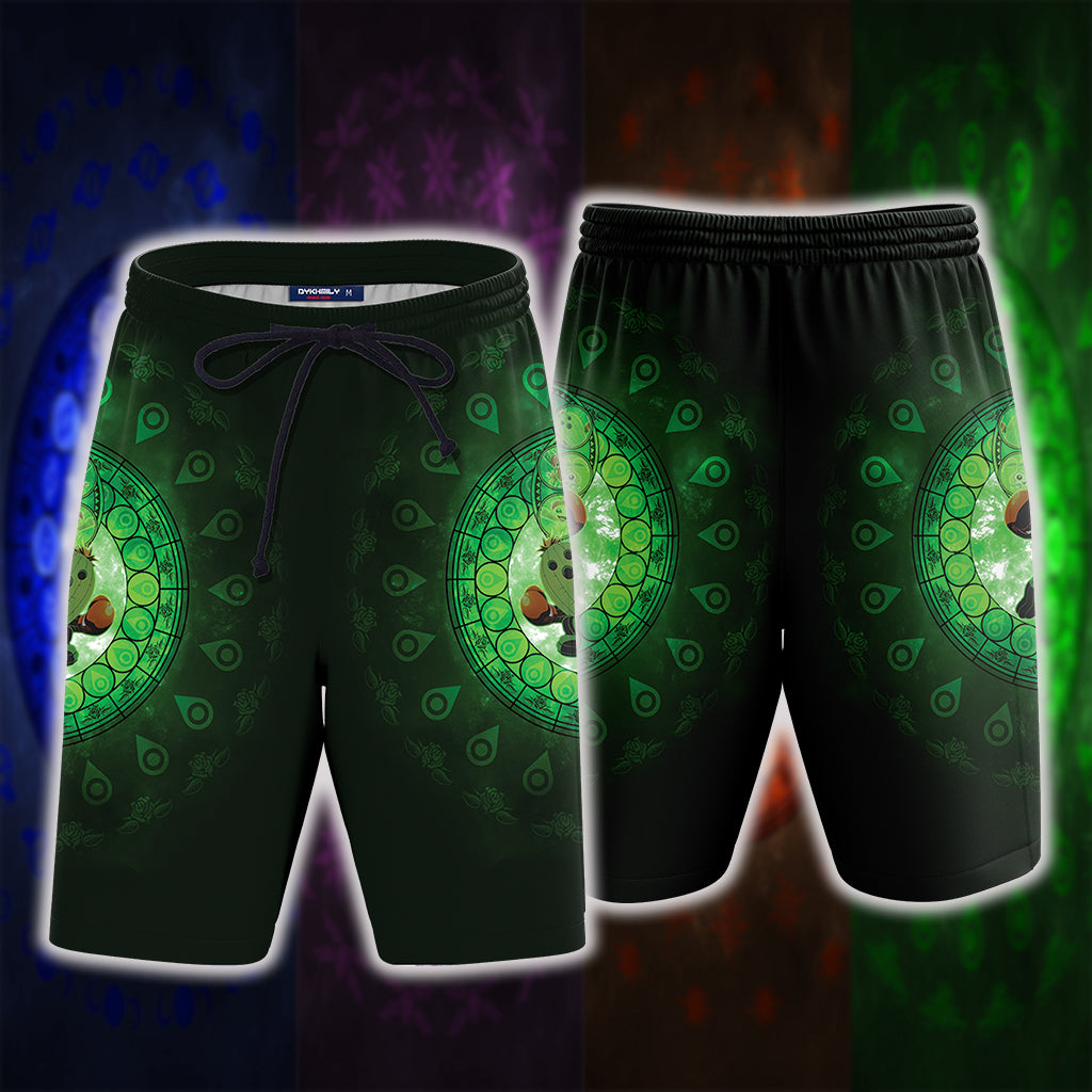 Digimon The Crest Of Purity New 3D Beach Shorts S  