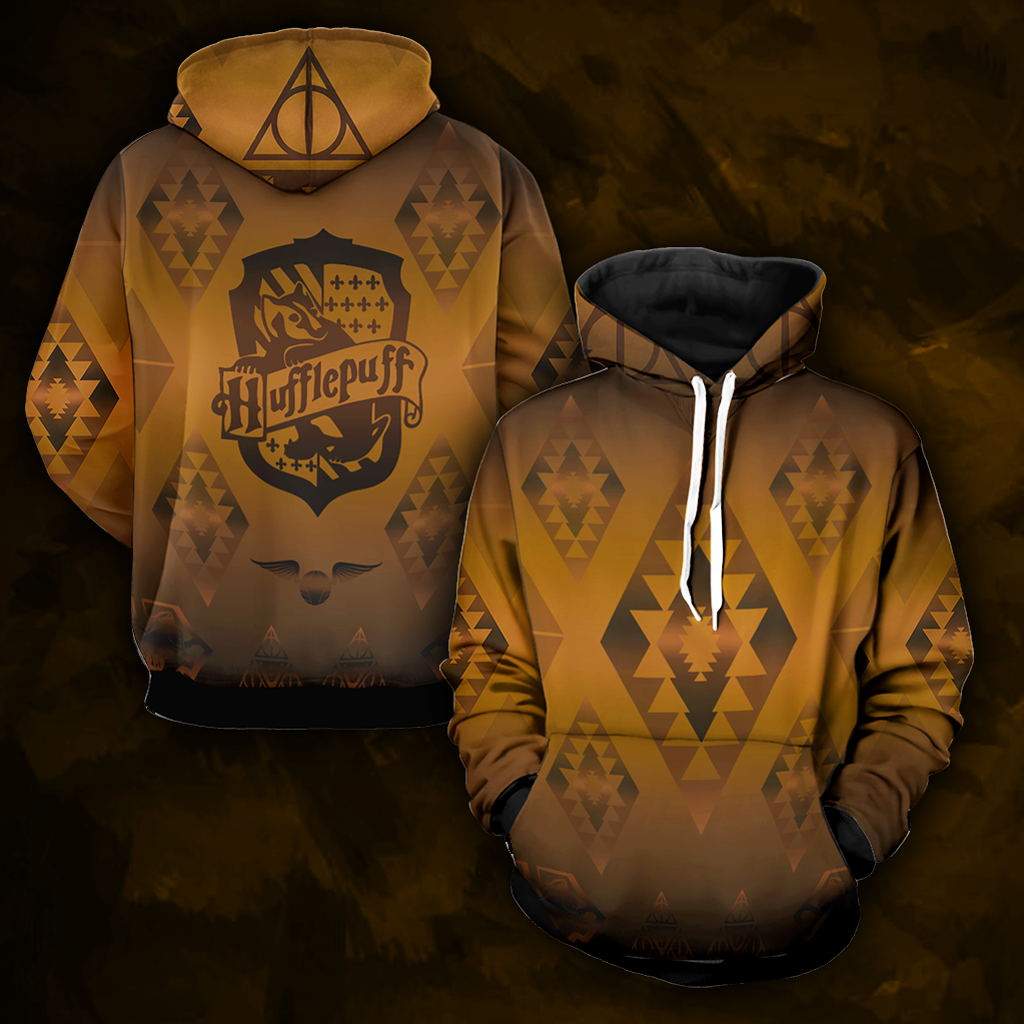 Hogwart Proud To Be A Hufflepuff Harry Potter 3D Hoodie   