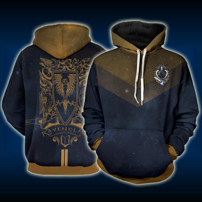 Ravenclaw Edition Harry Potter New Unisex 3D T-shirt Hoodie S 