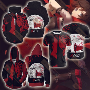 Team RWBY Ruby Rose Unisex 3D T-shirt   