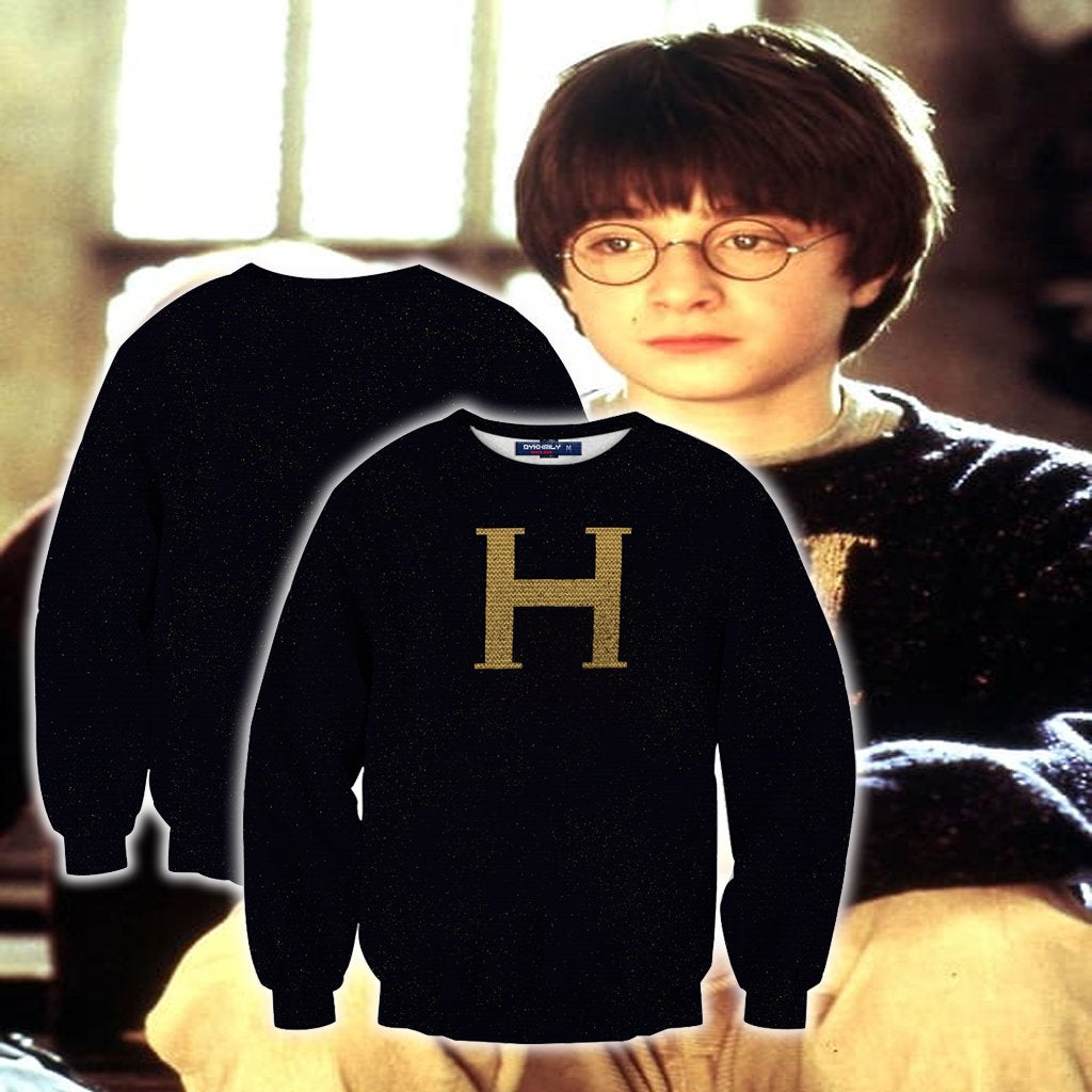 Harry Potter And The Sorcerer's Stone Ron & Harry Cosplay 3D Sweater S Harry Version 