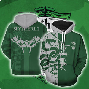 Quidditch Slytherin Harry Potter New Look Unisex 3D T-shirt Hoodie S 