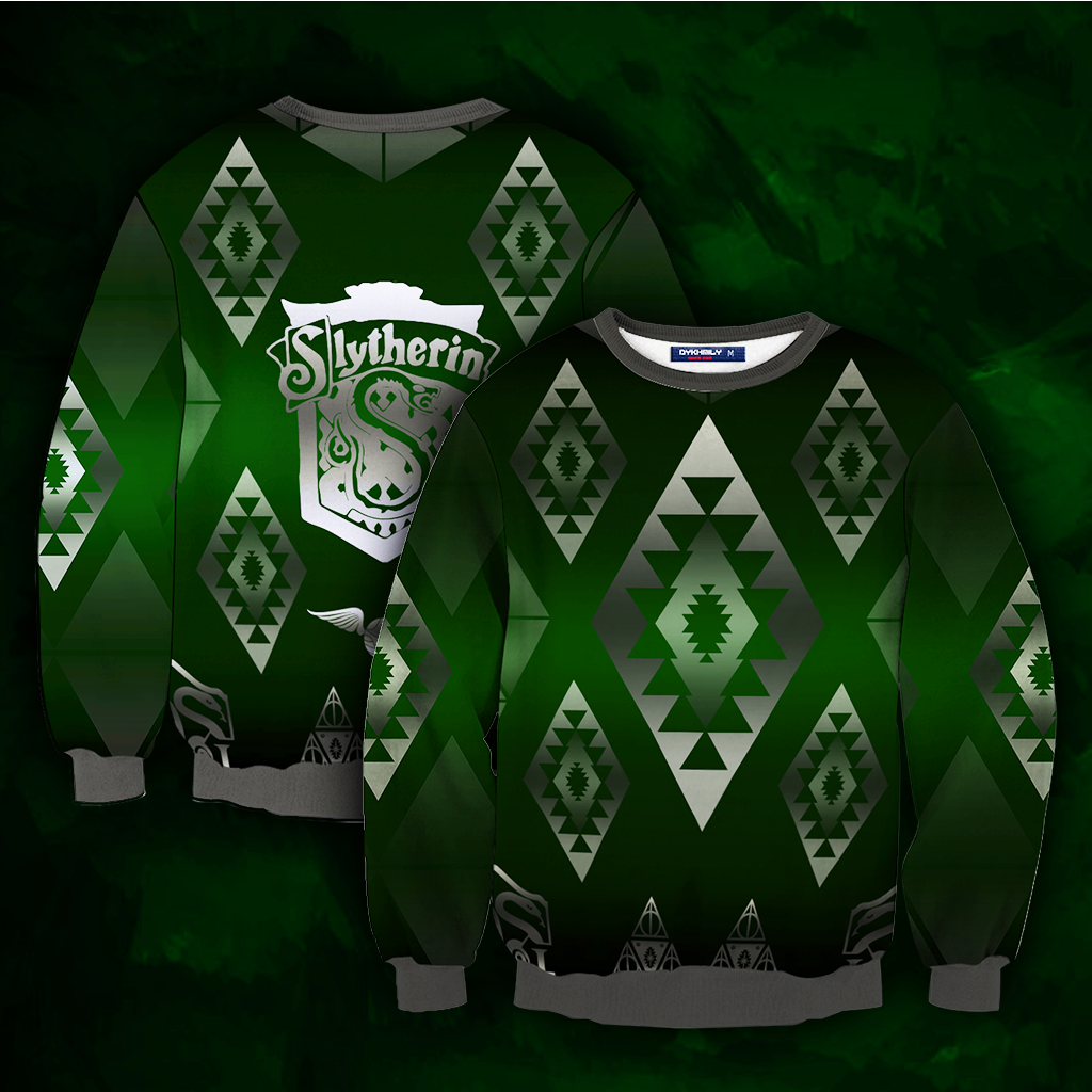 Hogwart Proud To Be A Slytherin Harry Potter 3D Hoodie Sweater S 