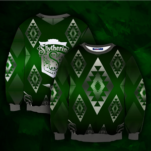 Hogwart Proud To Be A Slytherin Harry Potter 3D Hoodie Sweater S 