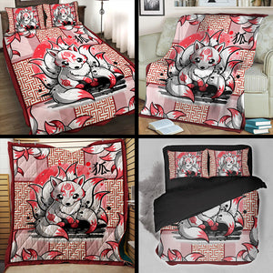 Ninetail Fox Spirit 3D Throw Blanket   