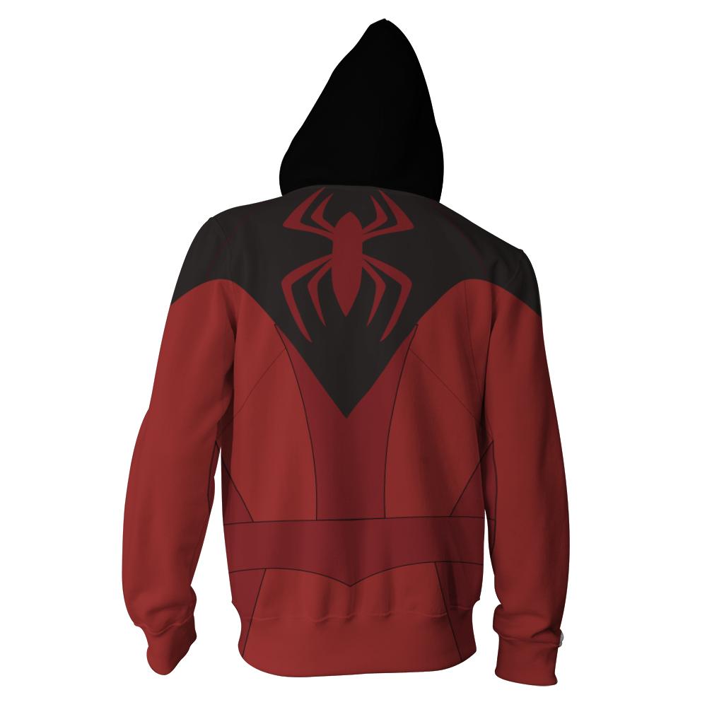 Scarlet Spider II Cosplay PS4 New Look Zip Up Hoodie Jacket   
