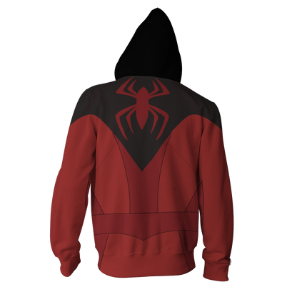 Scarlet Spider II Cosplay PS4 New Look Zip Up Hoodie Jacket   