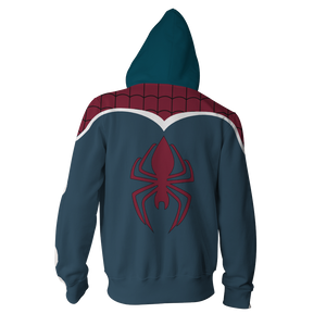 Spider-UK Cosplay PS4 New Look Zip Up Hoodie Jacket   