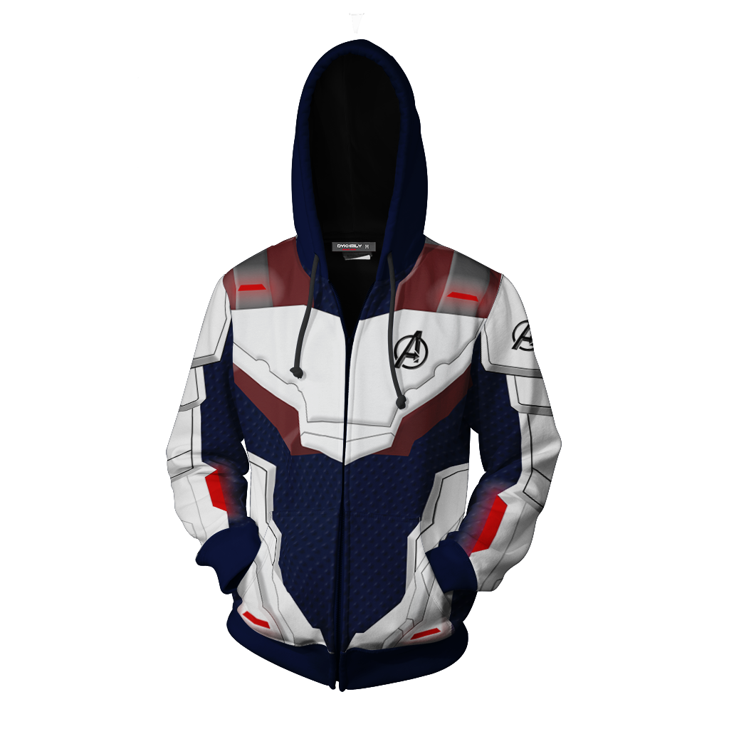 Avengers Endgame Cosplay Zip Up Hoodie Jacket MoveekBuddyShop