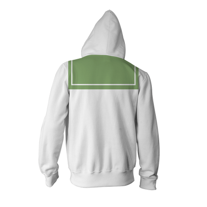 Inuyasha Kagome Higurashi Cosplay Zip Up Hoodie Jacket   