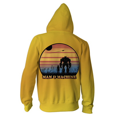 Bumblebee Man And Machine Zip Up Hoodie   