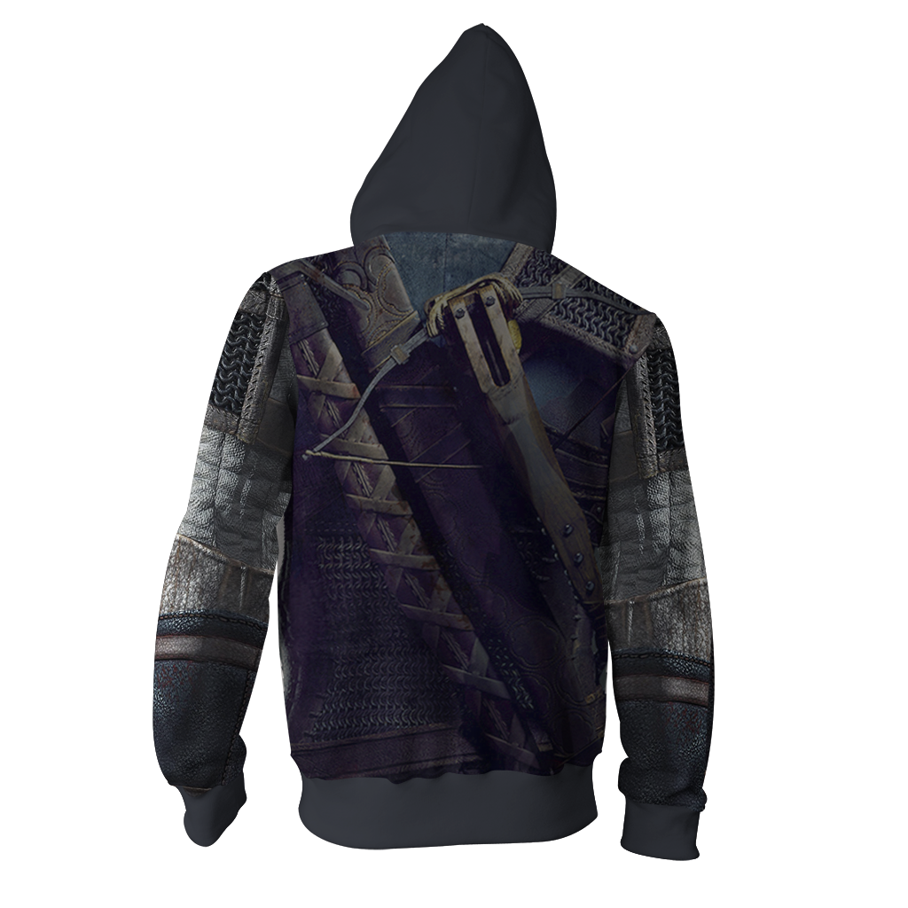 The Witcher 3 Wild Hunt Geralt Of Rivia Cosplay Zip Up Hoodie   
