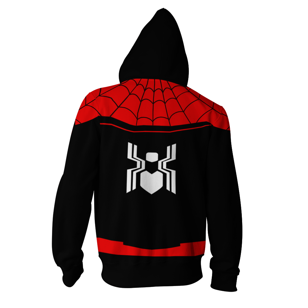 Spider Man Far From Home Cosplay Zip Up Hoodie Jacket MoveekBuddyShop