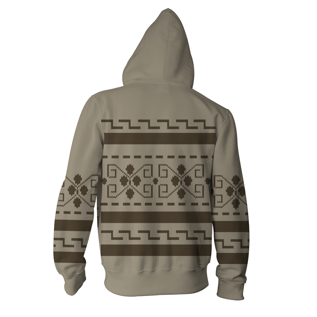 The Big Lebowski The Dude Cosplay Zip Up Hoodie Jacket   