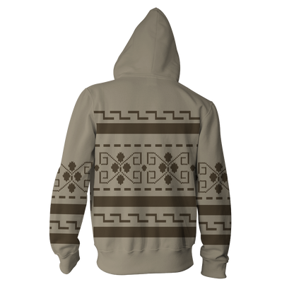 The Big Lebowski The Dude Cosplay Zip Up Hoodie Jacket   