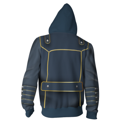 Devil May Cry Vergil Cosplay Zip Up Hoodie Jacket   