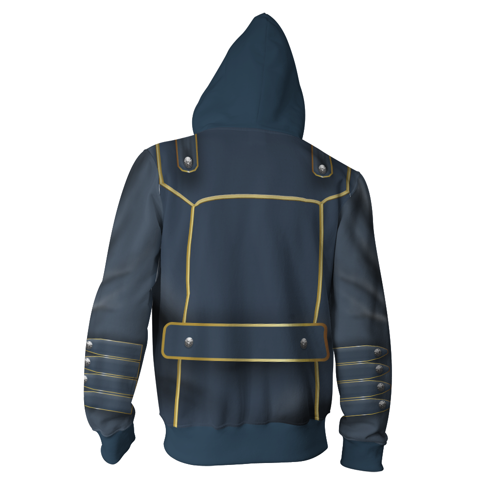 Devil May Cry Vergil Cosplay Zip Up Hoodie Jacket MoveekBuddyShop