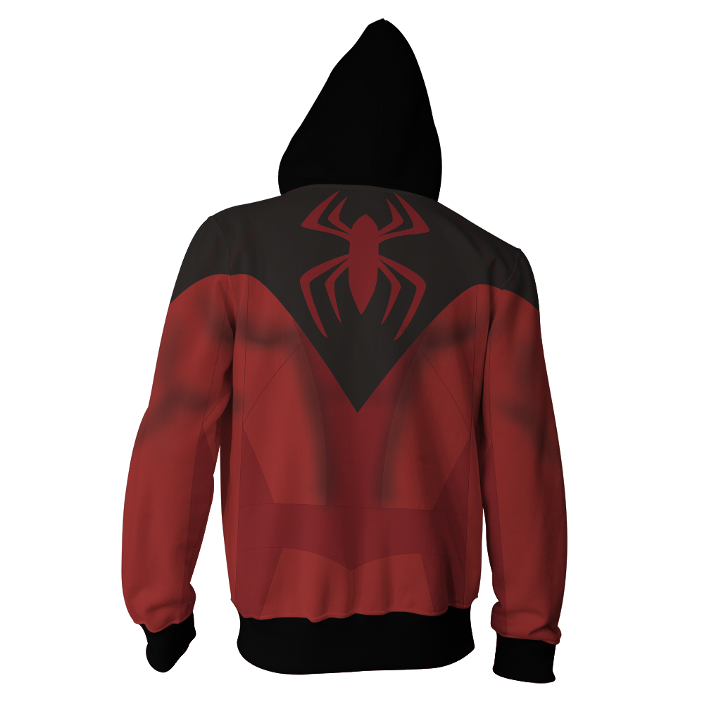 Scarlet Spider II Cosplay PS4 New Look Zip Up Hoodie Jacket   
