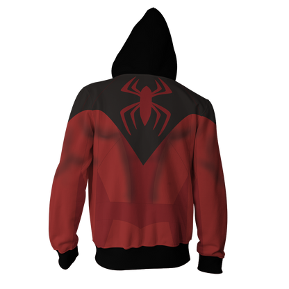 Scarlet Spider II Cosplay PS4 New Look Zip Up Hoodie Jacket   