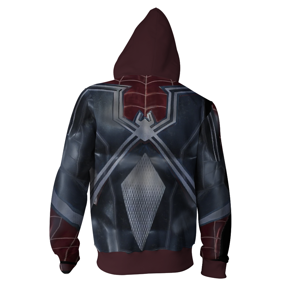 Spider-Man PS4 Spider-Man-DLC Cosplay Zip Up Hoodie Jacket   