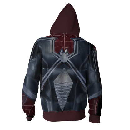 Spider-Man PS4 Spider-Man-DLC Cosplay Zip Up Hoodie Jacket   