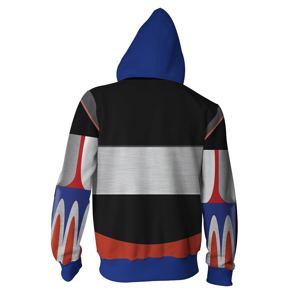 UFO Robot Grendizer Cosplay Zip Up Hoodie Jacket   
