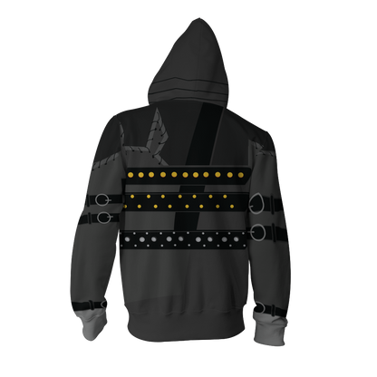 Edward Scissorhands Cosplay Zip Up Hoodie Jacket   